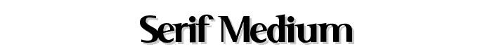 Serif Medium font